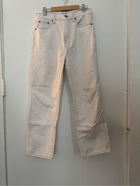 Pistola Off-White Jeans with Contrast Tan Stitching